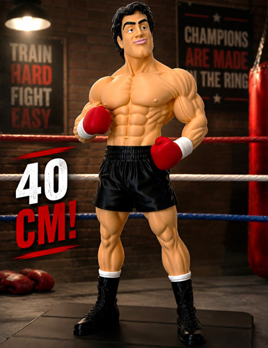 Boxing figure with display - with,